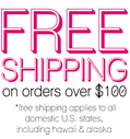 FREE SHIPPING on your favorite brand name lashes for orders $100.00+ shipped within the U.S. only.