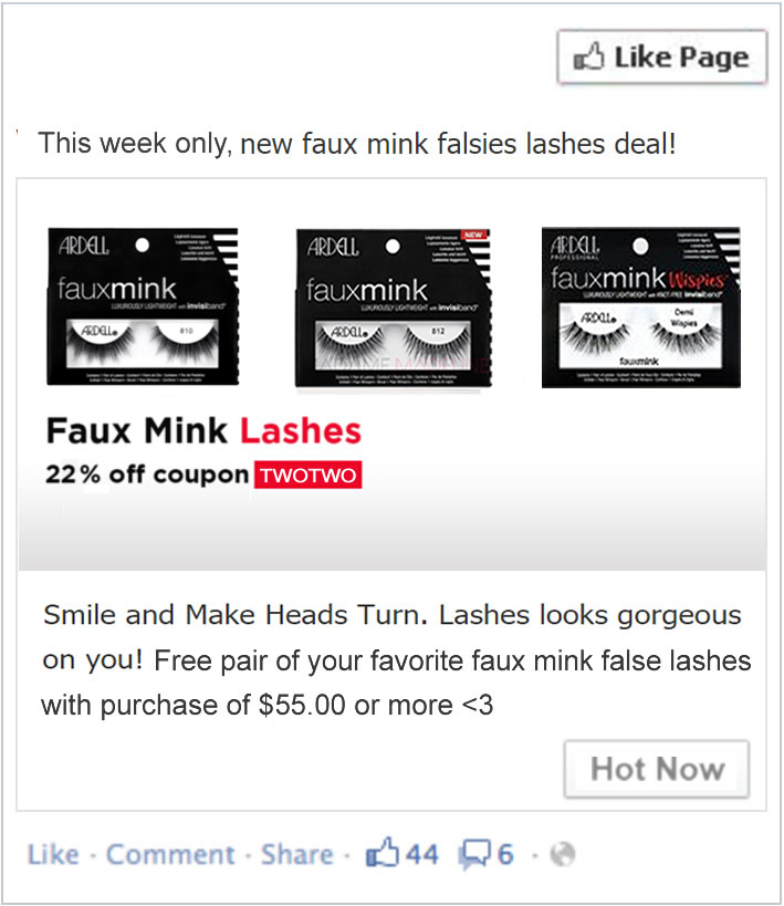 Free Ardell Faux Mink Lashes