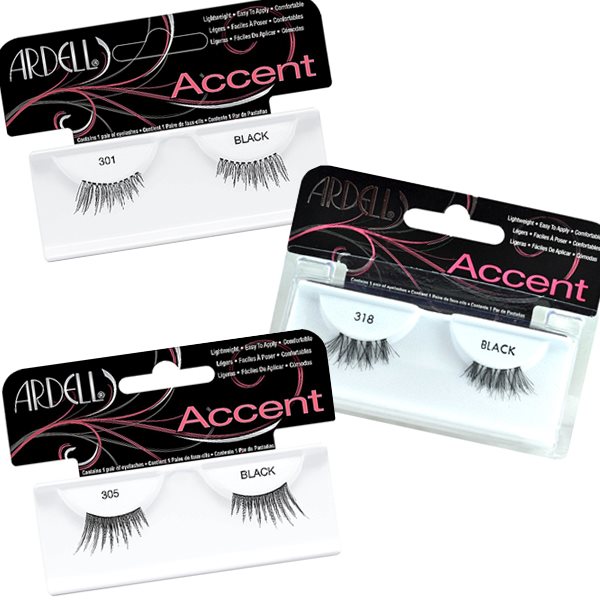 Half lashes versus full lashes?  Half lashes are a great choice if you already have long and full natural lashes and want to add additional enhancement like length and volume to your look. Ardell Natural Lashes - Ardell Accent lashes in 315, 301 and 318 are great choices.