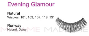 Ardell Evening Glamour Lashes includes Ardell Natural Lashes and Runway Line of lashes.