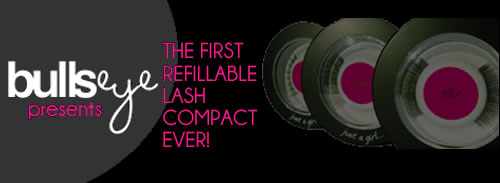 Bullseye Refillable Lash Compacts and Bullseye False Eyelash Refills