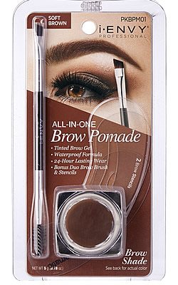 KISS i-ENVY Professional All-in-1 Eyebrow Pomade SOFT BROWN (PKBPM01)