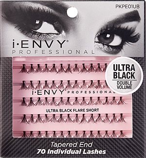 Kiss i-ENVY Professional Knotted Individual Lashes ULTRA Black Short (PKPE01UB)