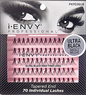 KISS i-ENVY Professional Ultra Black Knot Free Long 70PC (PKPE06UB)