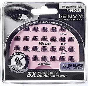 KISS i-ENVY Professional Lashes TRIO Ultra Black Short