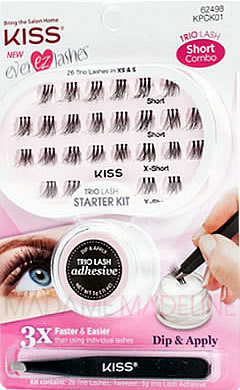 Does the Trio Kiss Adhesive Eyelash Kit Come With Glue? 2
