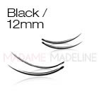 Black 12mm Individual Lash Extensions  4,000 count