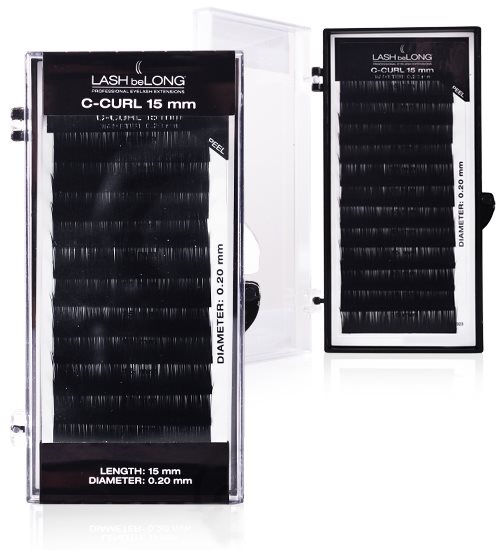 Lash beLong C-Curl Black Individual Lash Extensions (15mm)