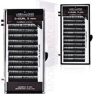 Lash beLong C-Curl Black Individual Lash Extensions (9mm)