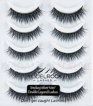 ModelRock Smokey Velvet "MINI" - Double Layered Lashes Multi Pack (5 Pairs)