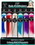 Fright Night Hair Extensions 18pc Display (69529) - BOGO (Buy 1, Get 1 Free Deal)