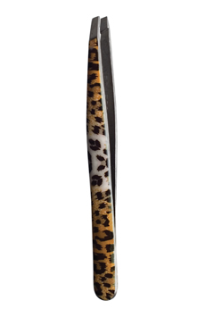 z.JAPONESQUE Artisan Slant Tip Tweezer Cheetah Pattern