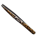 z.JAPONESQUE Artisan Slant Tip Tweezer Cheetah Pattern