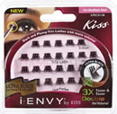 KISS i-ENVY Individual Lashes TRIO Ultra Black Short (KPEC01UB)