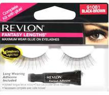 Revlon Fantasy Lengths Glue-On Lashes BLACK-BROWN (91081)